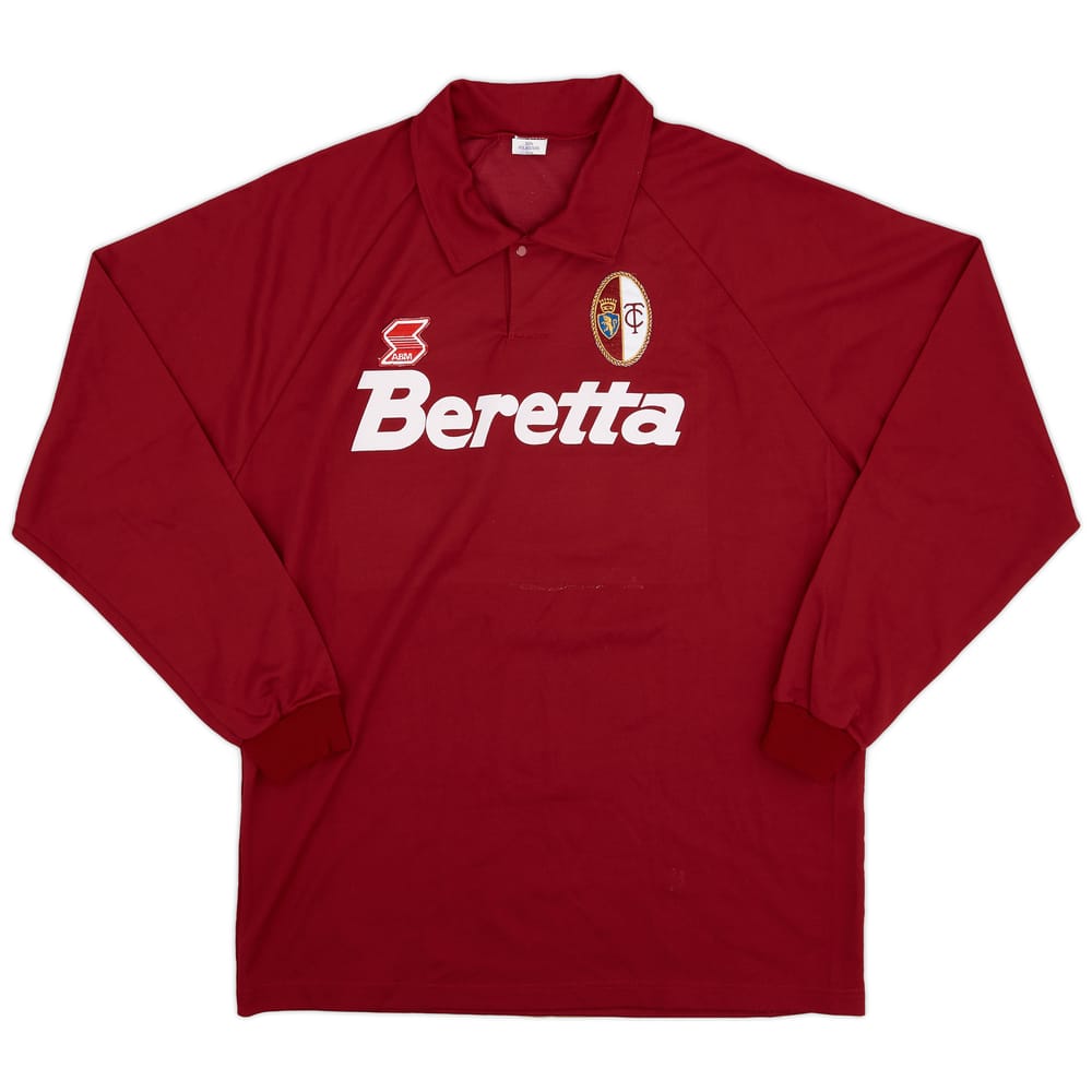 1992-93 Torino Match Worn Home L/S Shirt #14