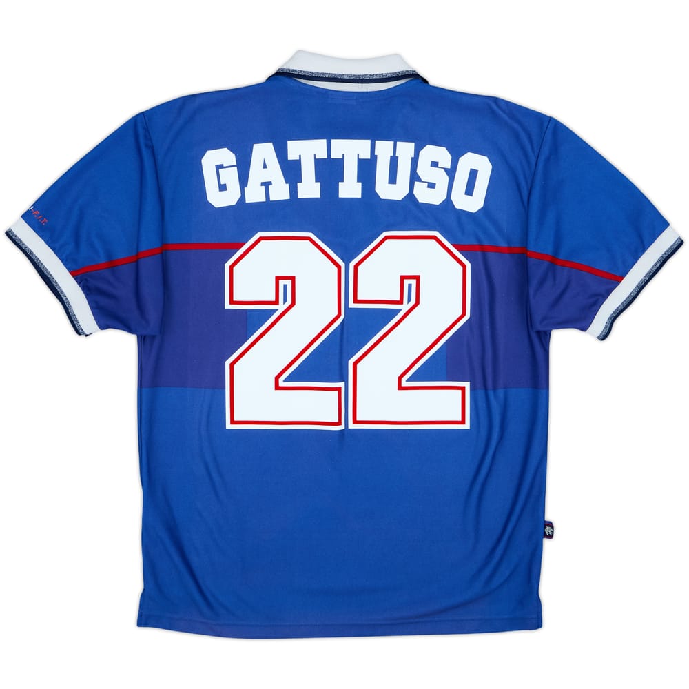 1997-99 Rangers Home Shirt Gattuso #22 - 9/10 - (M)