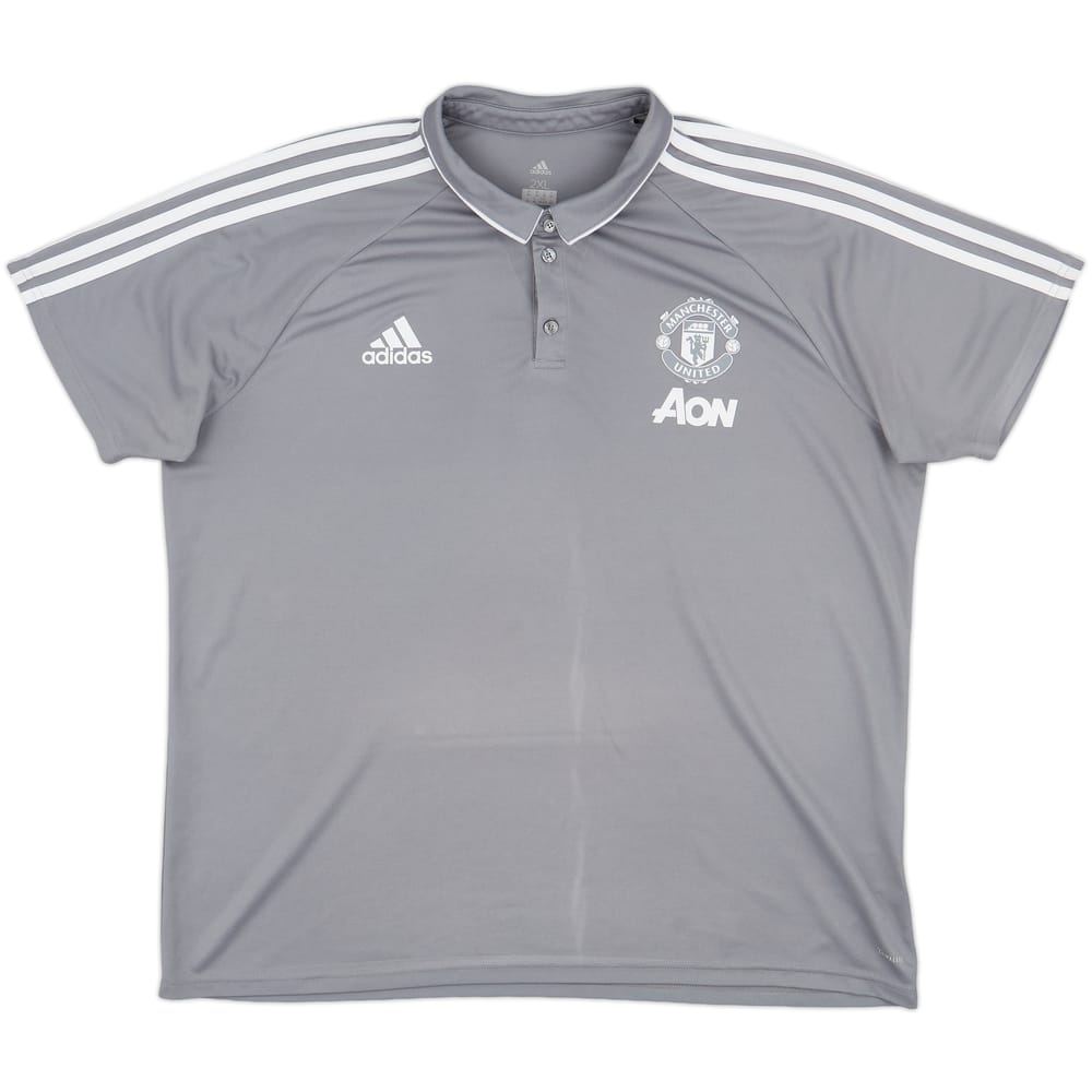 2017-18 Manchester United adidas Polo Shirt - 9/10 - (XXL)