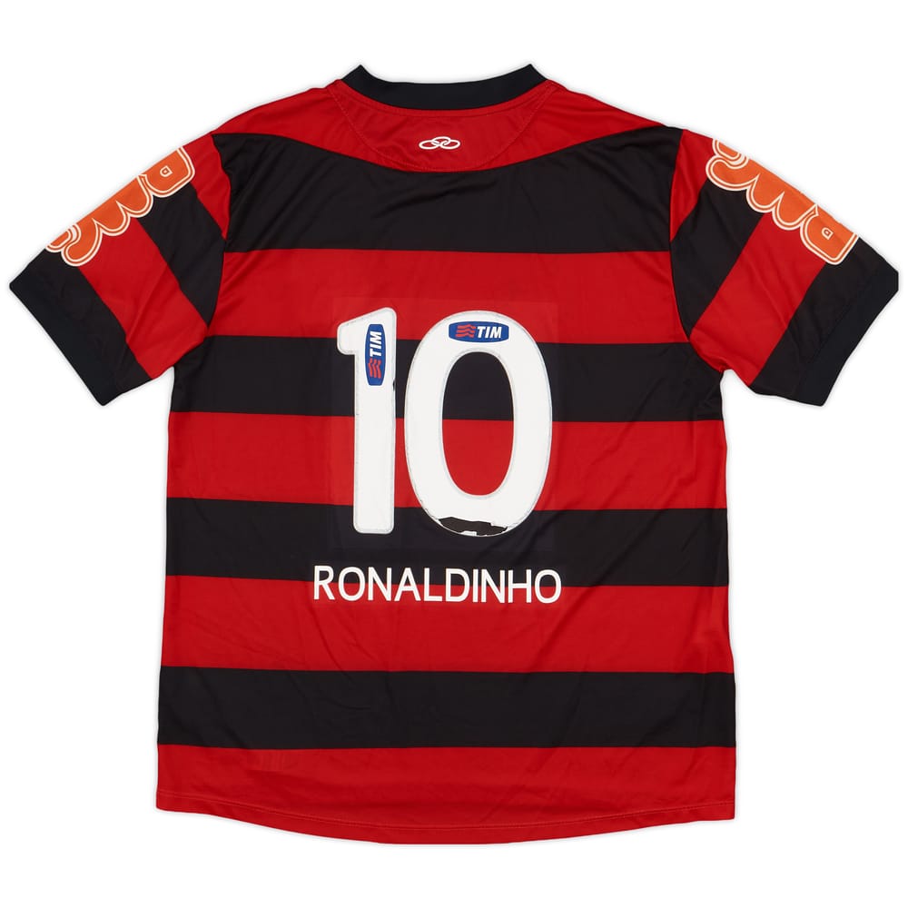 2011-12 Flamengo Home Shirt Ronaldinho #10 - 5/10 - (M)