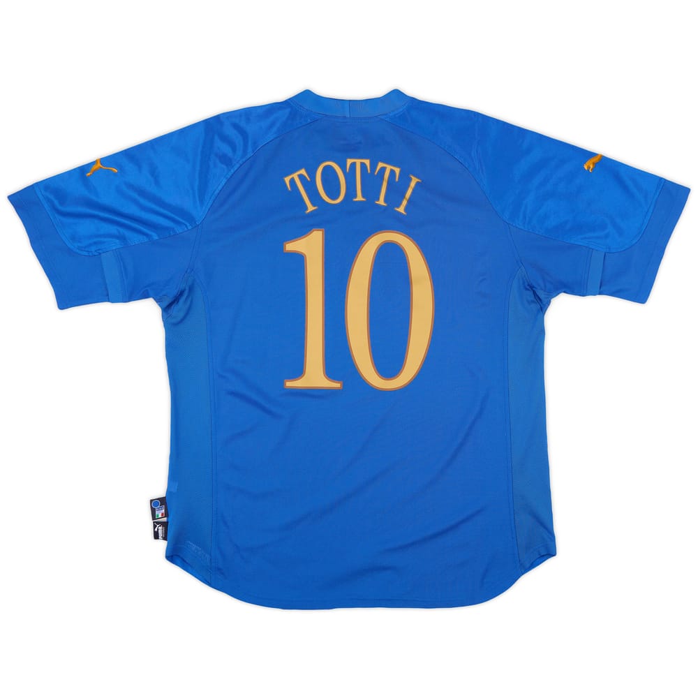 2004-06 Italy Home Shirt Totti #10 - 8/10 - (XL)