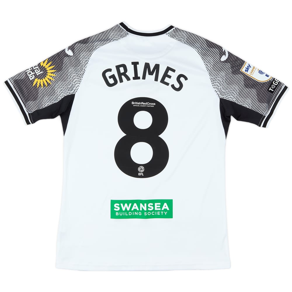 2023-24 Swansea Match Issue Home Shirt Grimes #8
