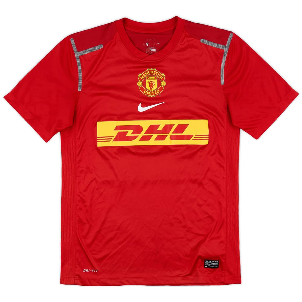 2012-13 Manchester United Player Issue Nike Training Shirt - 8/10 - (S)