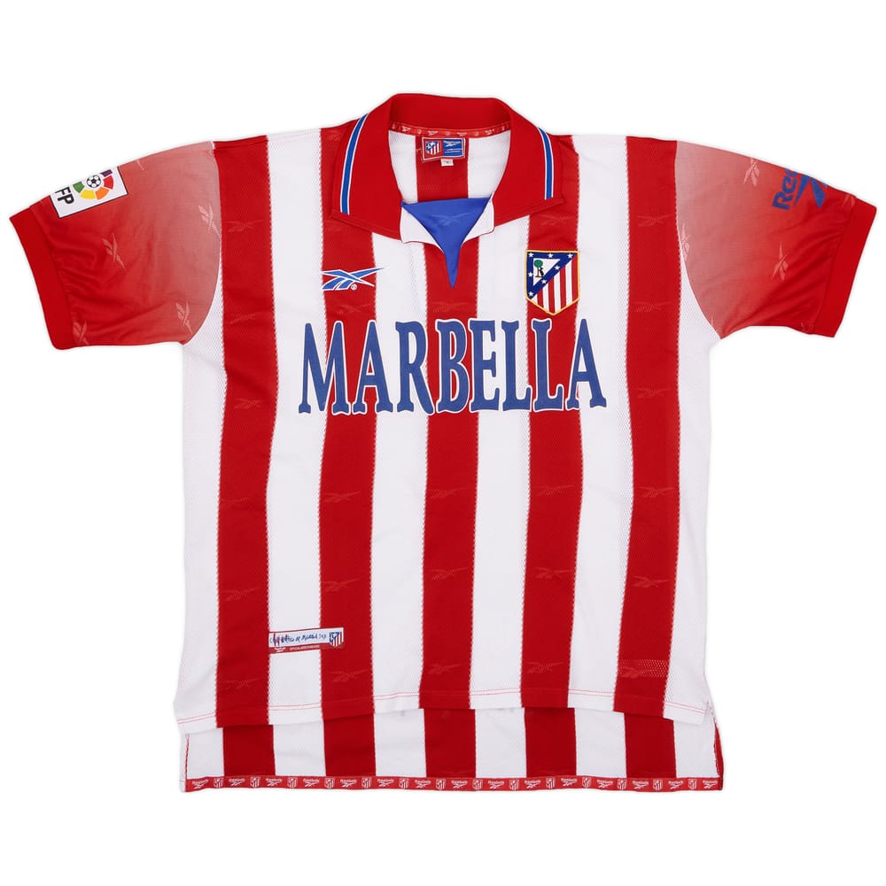 1998-99 Atletico Madrid Home Shirt - 8/10 - (L)