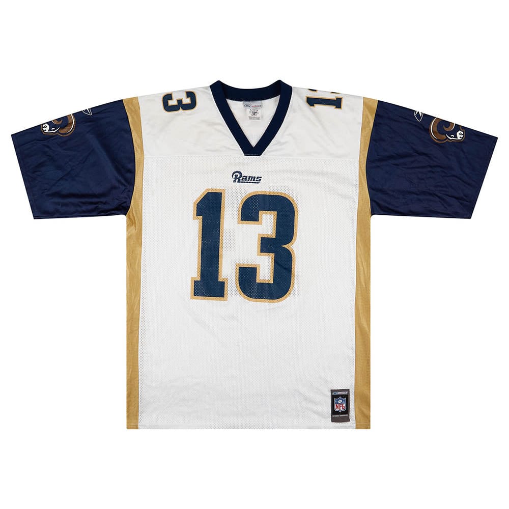 2001 St. Louis Rams Warner #13 Reebok Jersey (Away) XL