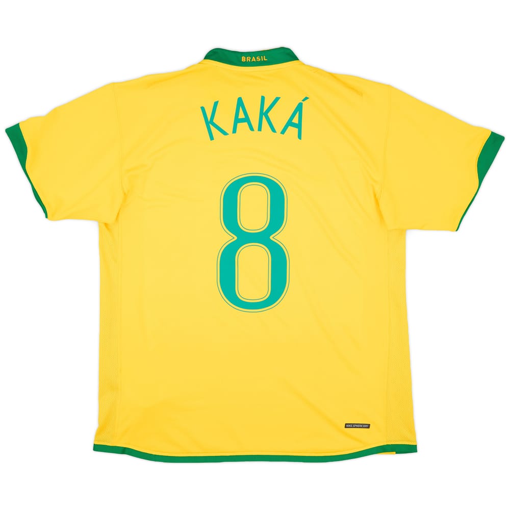 2006-08 Brazil Home Shirt Kaka #8 - 6/10 - (L)