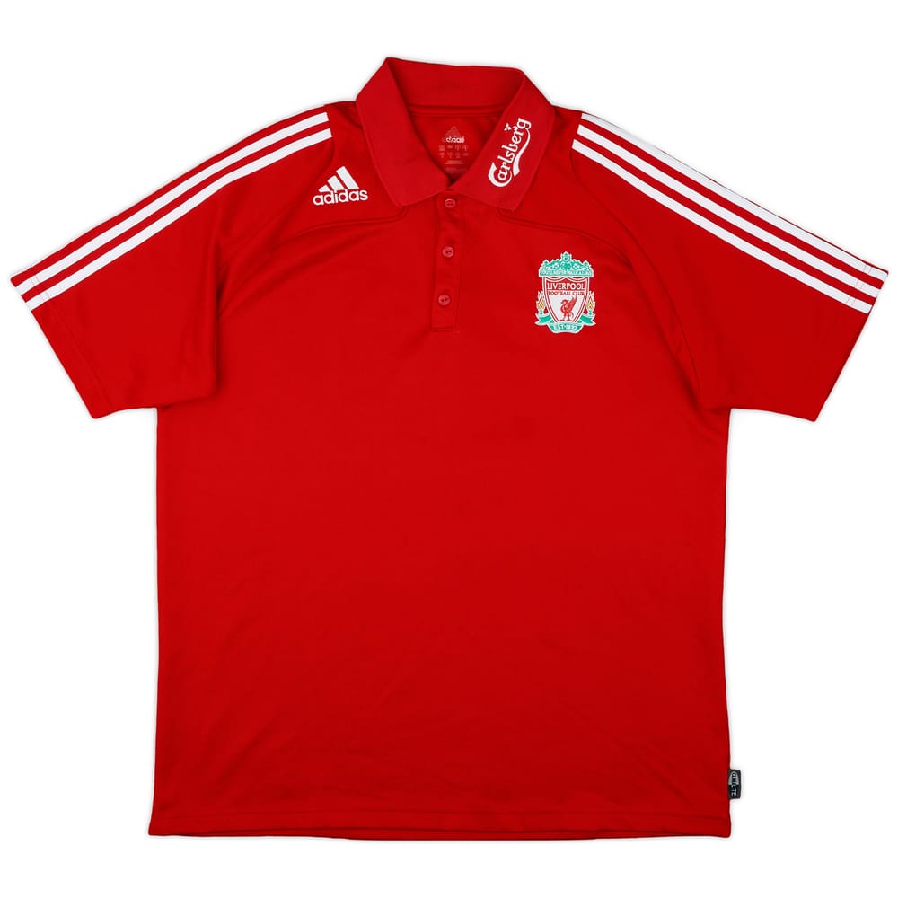 2008-09 Liverpool adidas Polo Shirt - 7/10 - (XL)