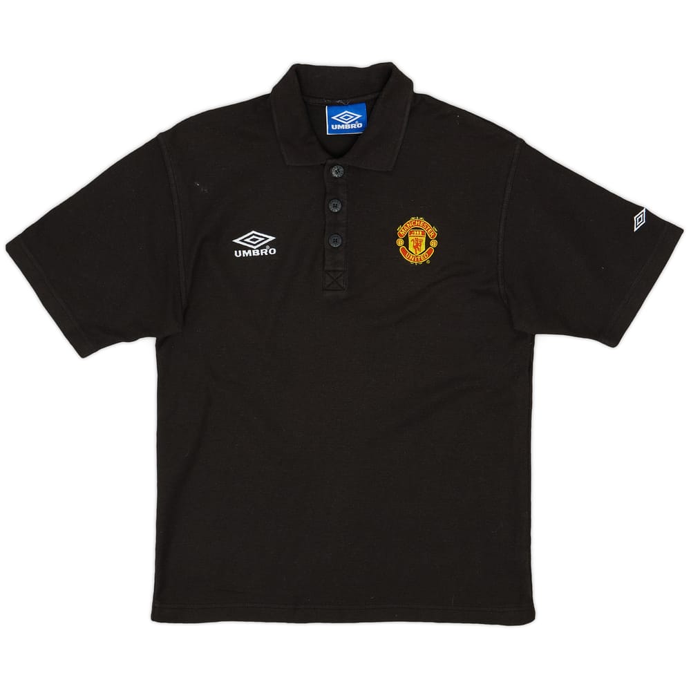 1998-99 Manchester United Umbro Polo Shirt - 9/10 - (S)