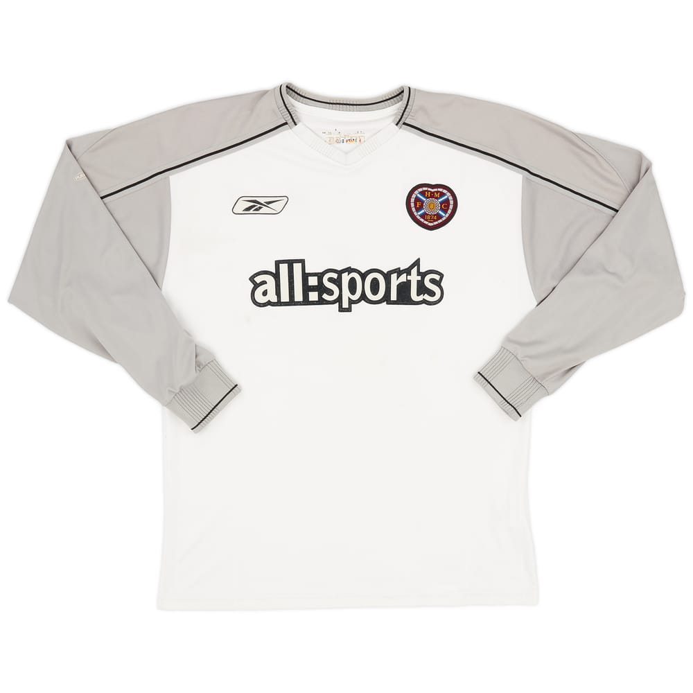 2003-04 Hearts Away L/S Shirt - 6/10 - (S)