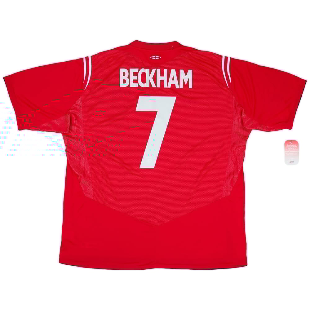2004-06 England Away Shirt Beckham #7 (3XL)
