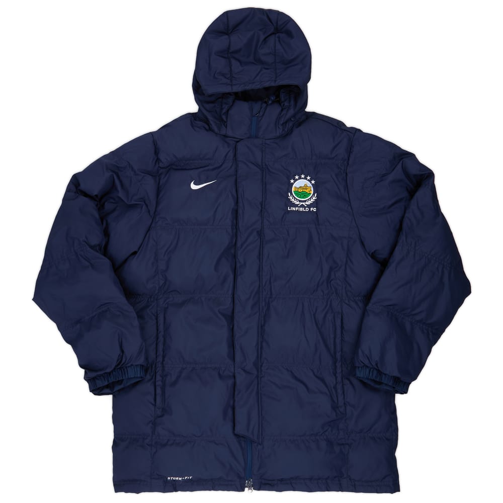 2013-14 Linfield Nike Padded Bench Coat - 9/10 - (L)