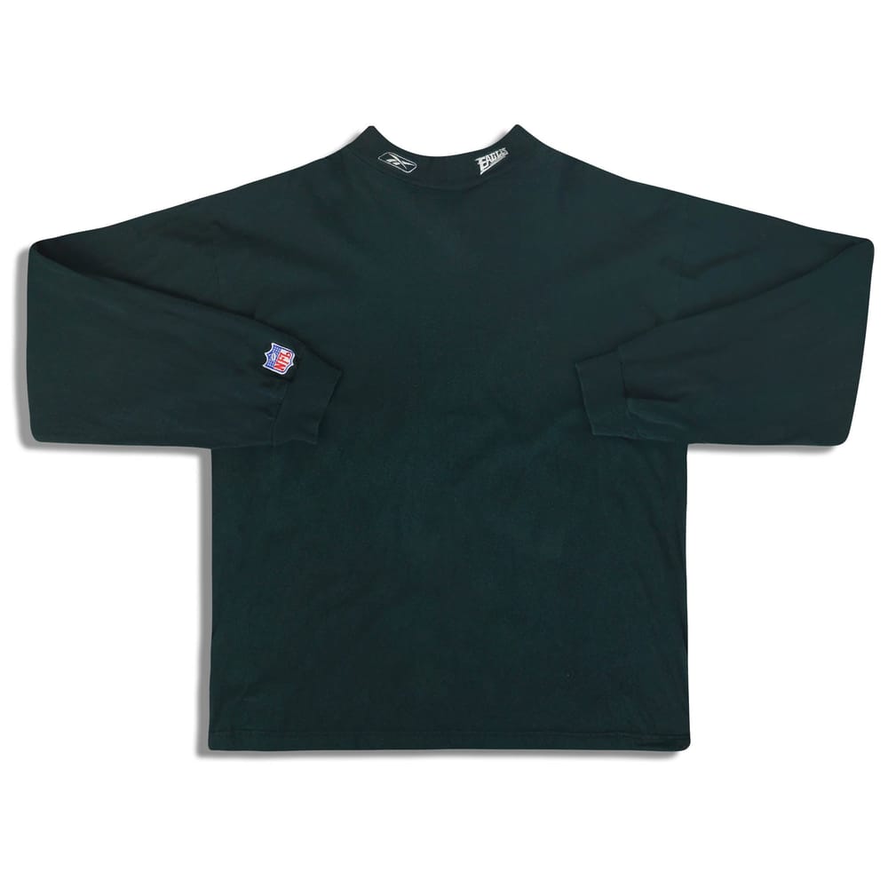 1990s Philadelphia Eagles Reebok Mock Neck L/S Tee L