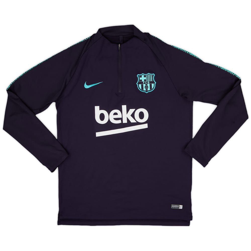 2019-20 Barcelona Nike 1/4 Zip Drill Top - 7/10 - (M)