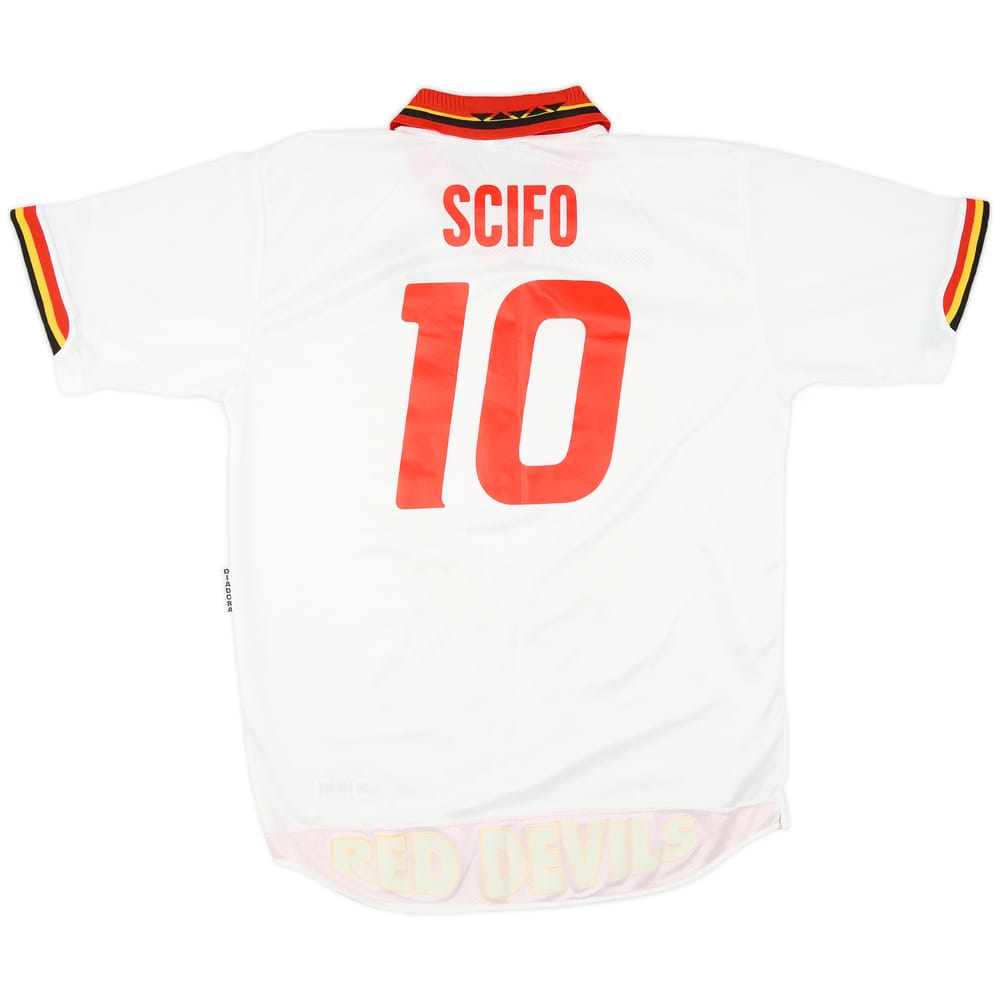 1996-98 Belgium Away Shirt Scifo #10 - 9/10 - (XL)