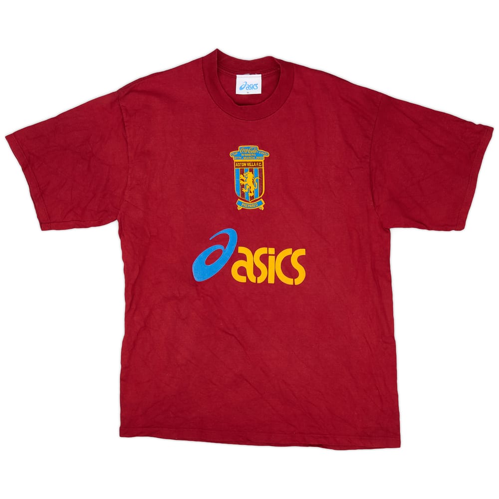 1993-94 Aston Villa Asics 'CocaCola Cup Final Winners' Cotton T-Shirt - 9/10 - (XL)