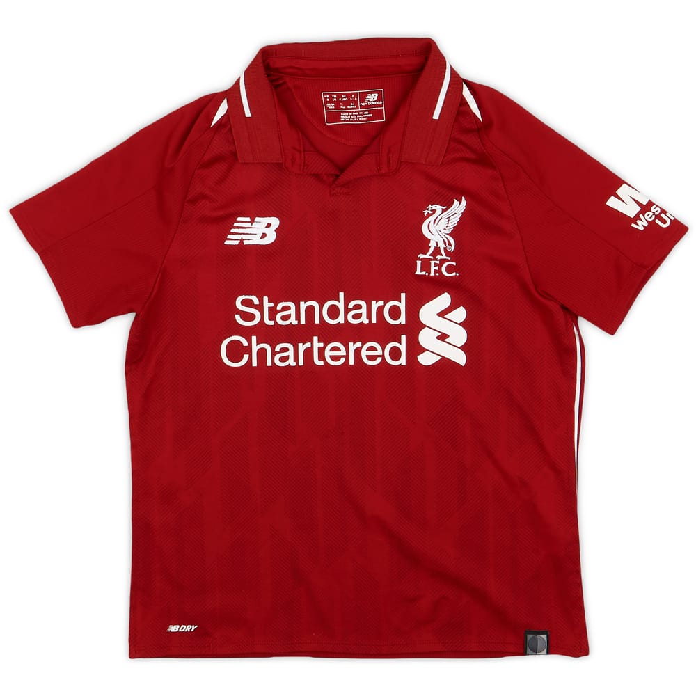 2018-19 Liverpool Home Shirt - 8/10 - (M.Boys)