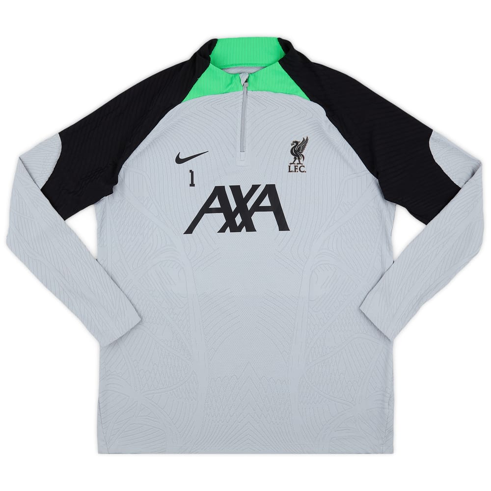 2023-24 Liverpool Player Issue 1/4 Zip Training Top #1 (Alisson) - 9/10 - (XL)