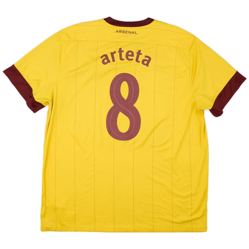 2010-13 Arsenal Away Shirt Arteta #8 - 7/10 - (XXL)
