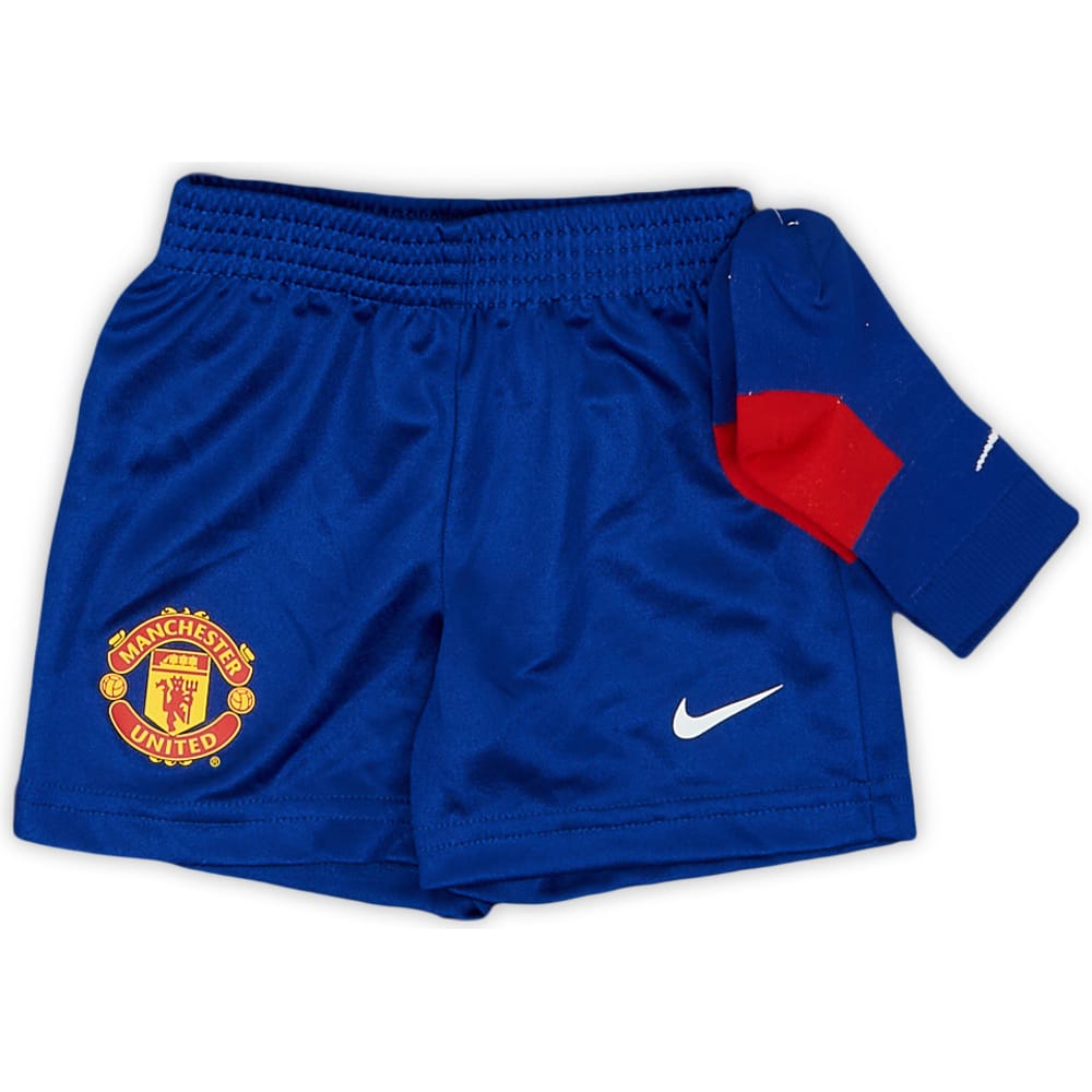 2005-06 Manchester United Away Shorts and Socks - 9/10 - (3-6 Months)