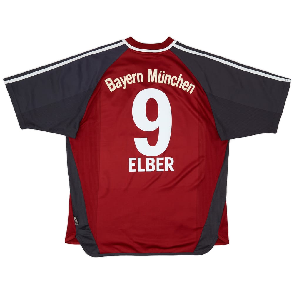 2001-02 Bayern Munich Home Shirt Elber #9 - 7/10 - (L)