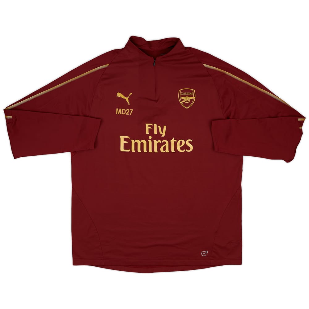 2017-18 Arsenal Staff Issue Puma 1/4 Zip Training Top MD27 - 9/10 - (XXL)