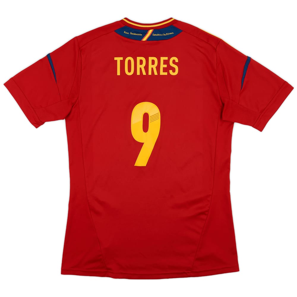 2011-12 Spain Home Shirt Torres #9 - 8/10 - (XL.Boys)
