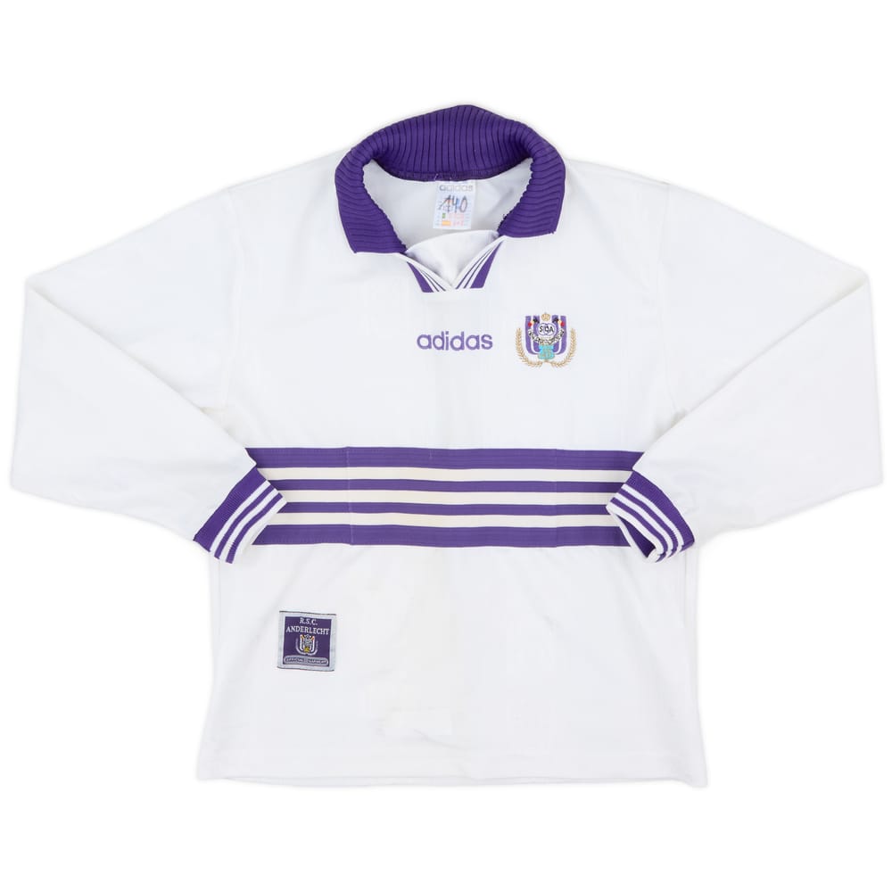 1997-98 Anderlecht Home L/S Shirt - 8/10 - (M.Boys)