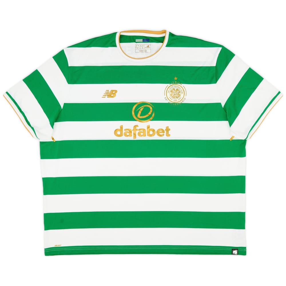 2017-18 Celtic 'Lisbon Lions 50th Anniversary' Home Shirt - 8/10 - (4XL)