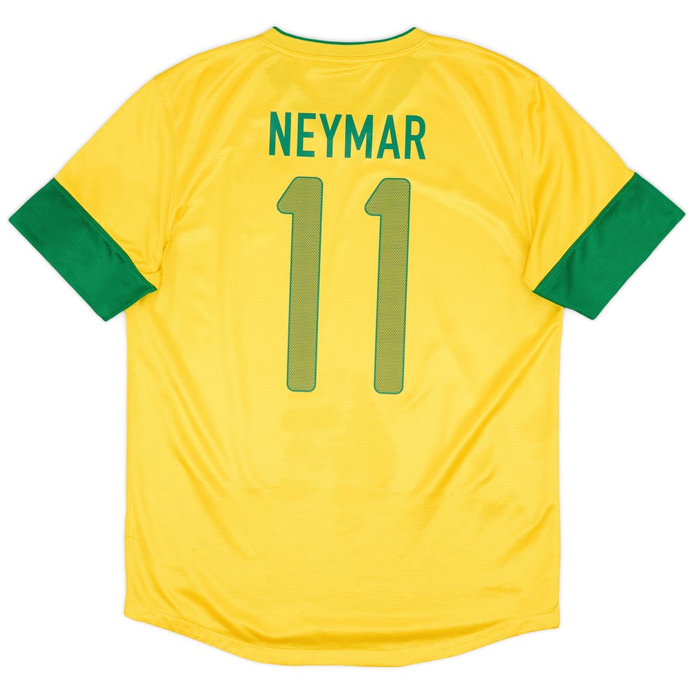2012-13 Brazil Home Shirt Neymar #11 - 8/10 - (M)