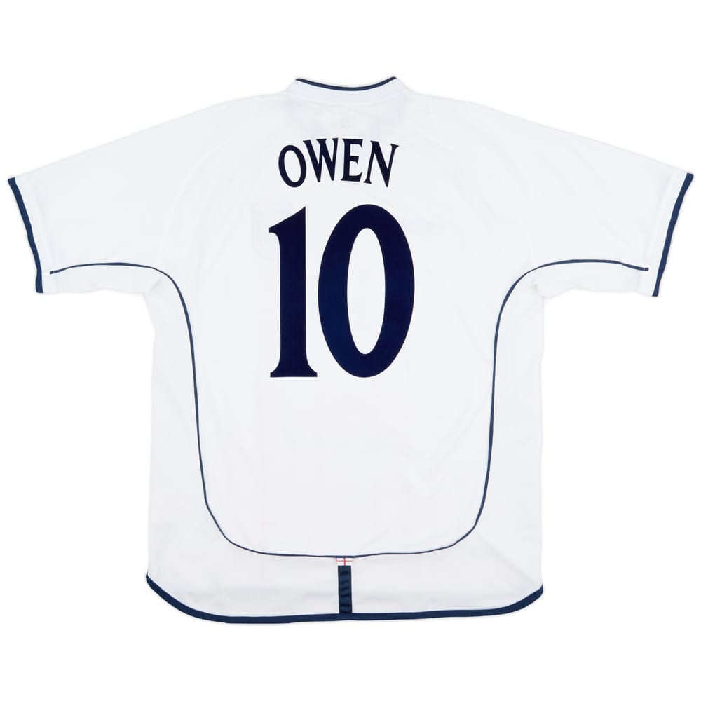 2001-03 England Home Shirt Owen #10 - 9/10 - (XL)