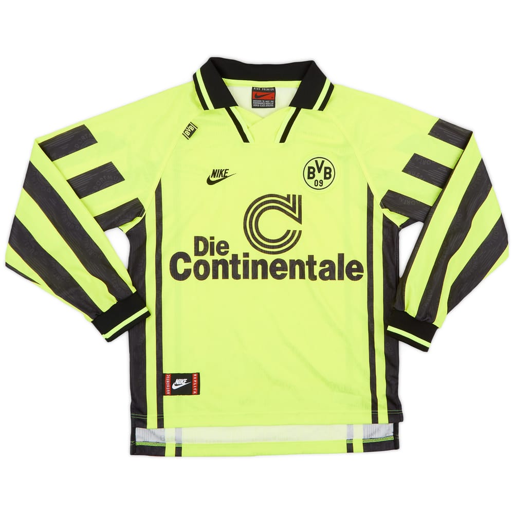 1996-97 Borussia Dortmund Home L/S Shirt - 9/10 - (M)