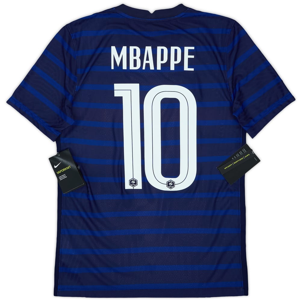 2020-21 France Authentic Home Shirt Mbappe #10 (S)