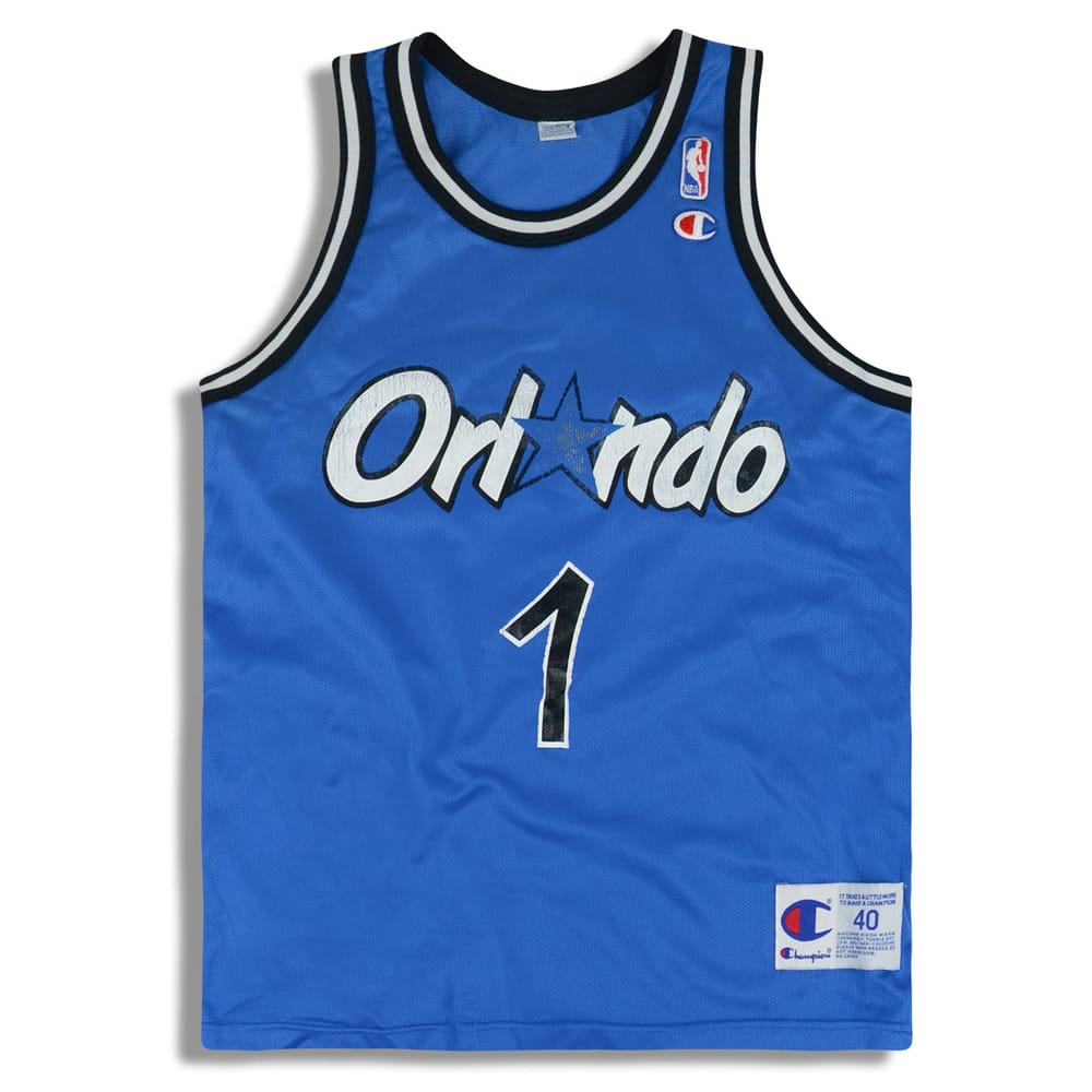 1995-98 Orlando Magic Hardaway #1 Champion Jersey (Away) M