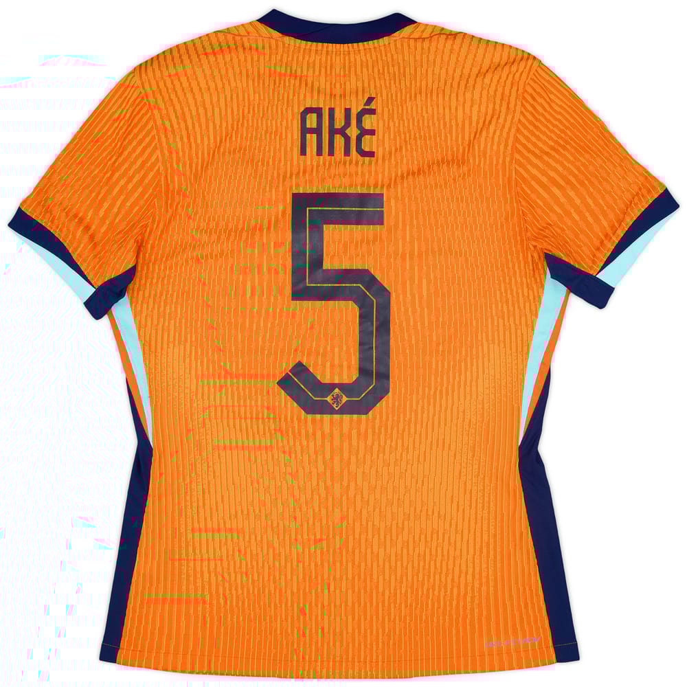 2024 Netherlands Match Issue Home Shirt Ake #5