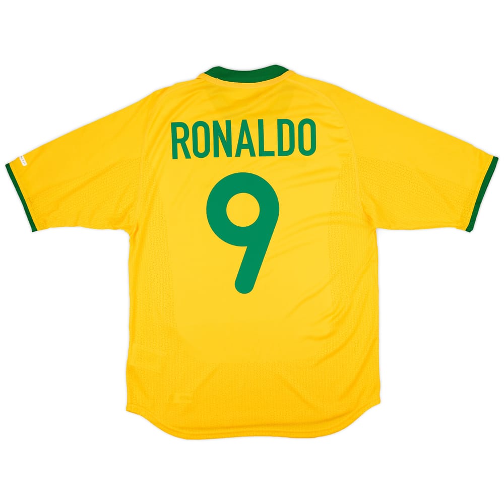2000-02 Brazil Home Shirt Ronaldo #9 (S)
