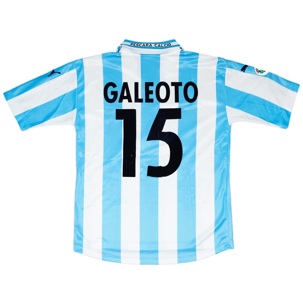 2000-01 Pescara Match Worn Home Shirt Galeoto #15