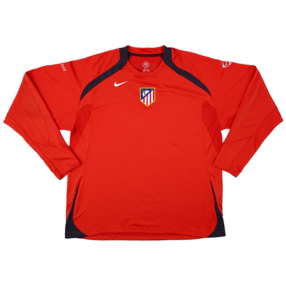 2005-06 Atletico Madrid Nike Training L/S Shirt - 9/10 - (XXL)
