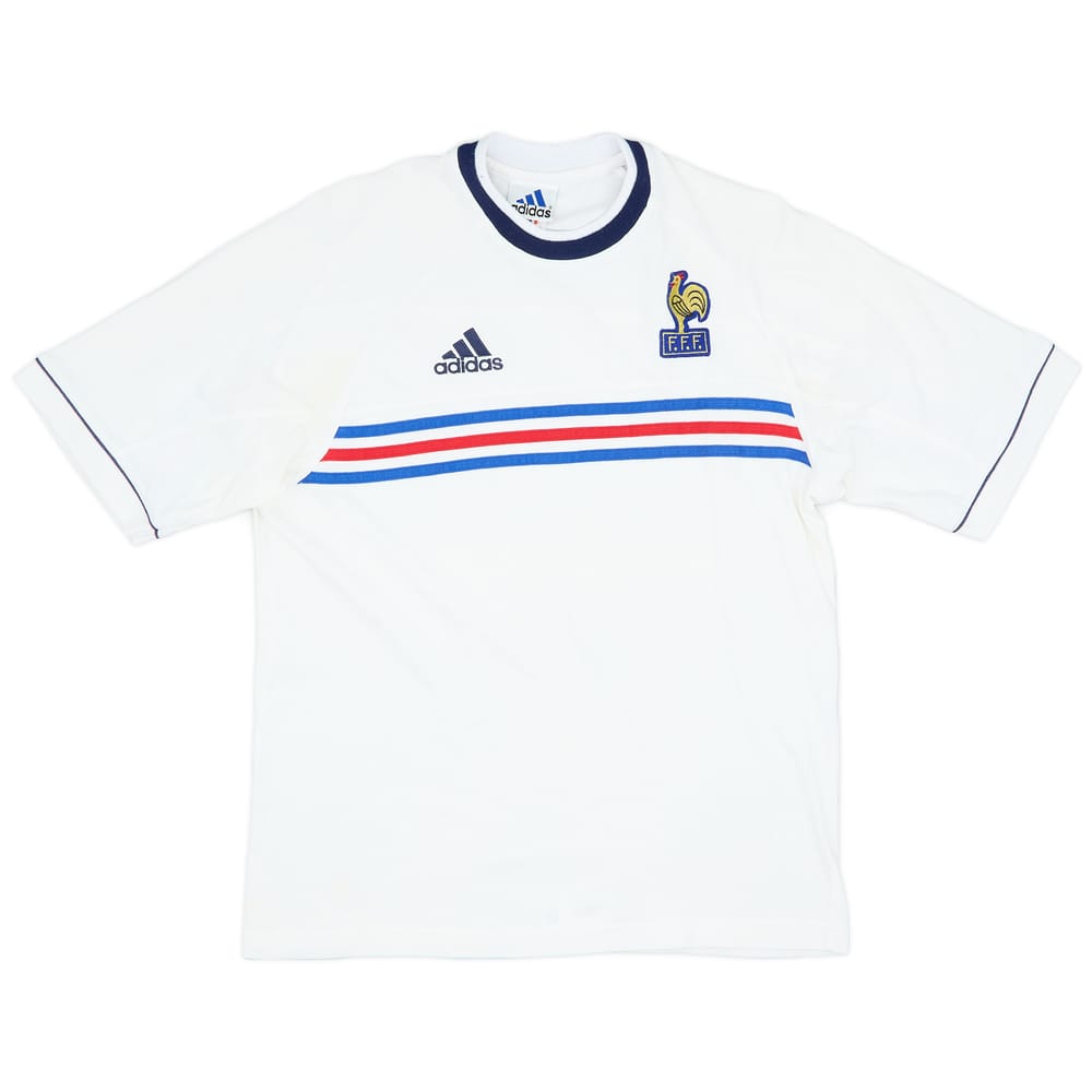 1998-00 France adidas Cotton Tee - 8/10 - (S/M)