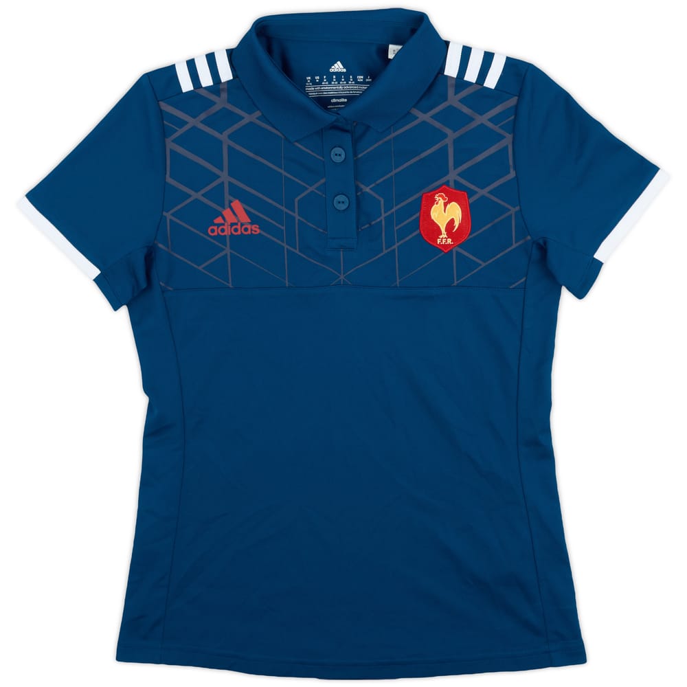 2016-17 France Rugby adidas Polo Shirt - 10/10 - (Women's M)
