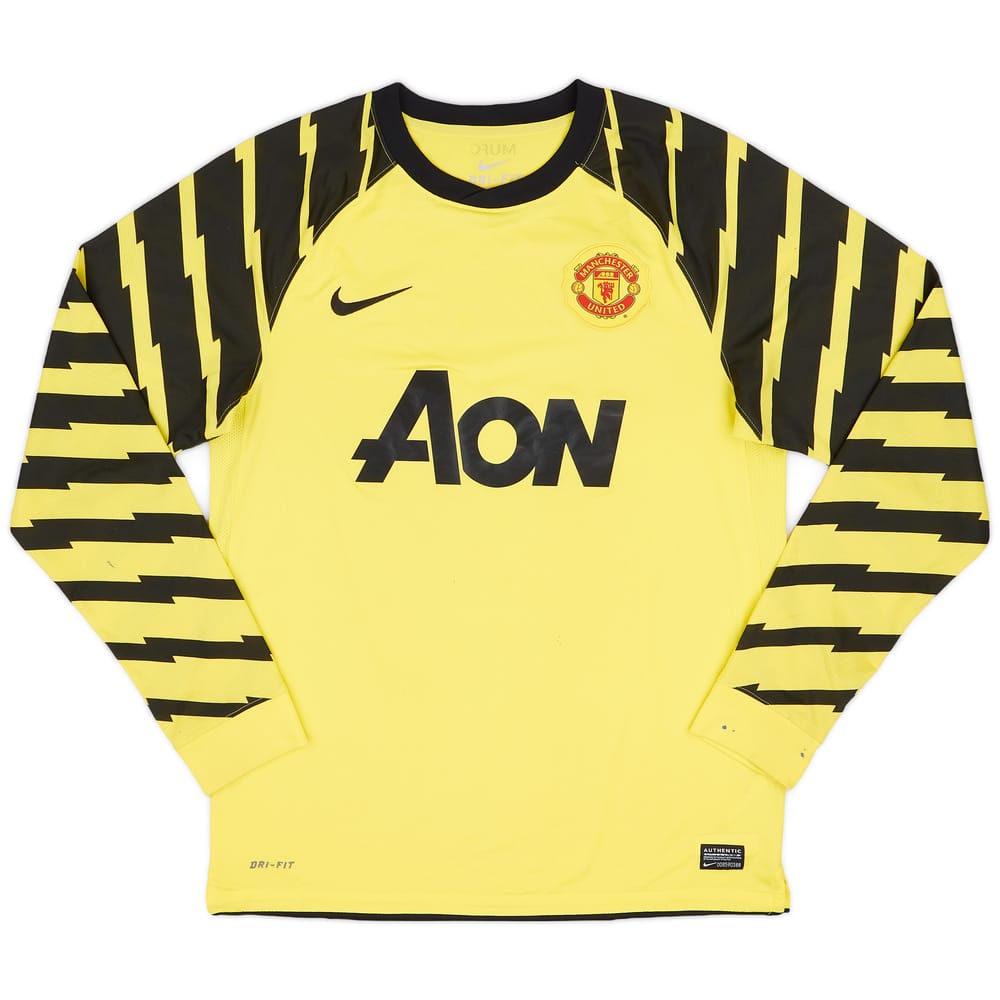 2010-11 Manchester United Yellow GK Shirt - 6/10 - (M)