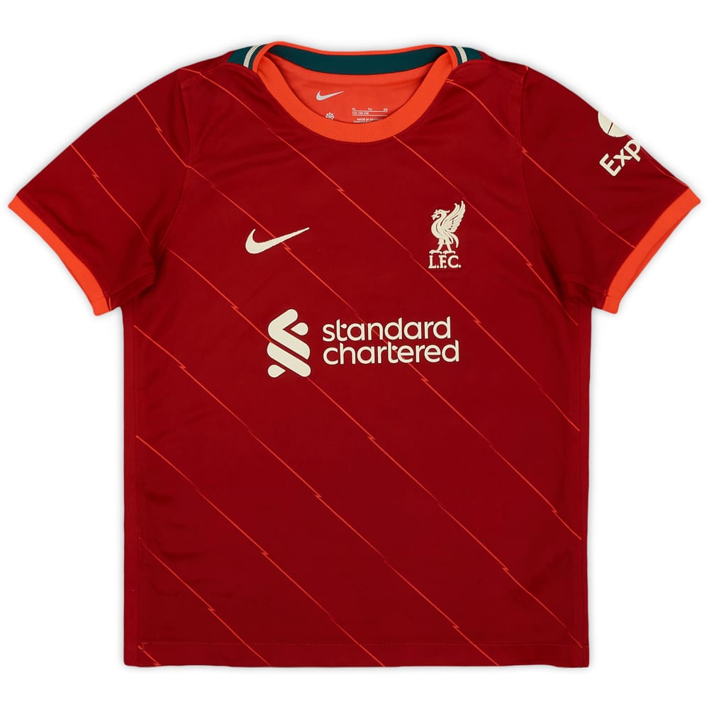 2021-22 Liverpool Home Shirt - 8/10 - (7-8 Years)