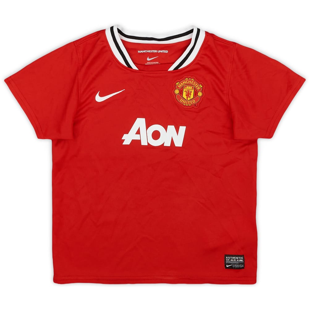 2011-12 Manchester United Home Shirt - 9/10 - (4-5 Years)