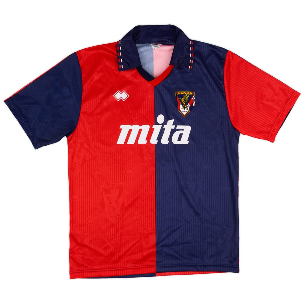 1991-92 Genoa Home Shirt - 9/10 - (L)
