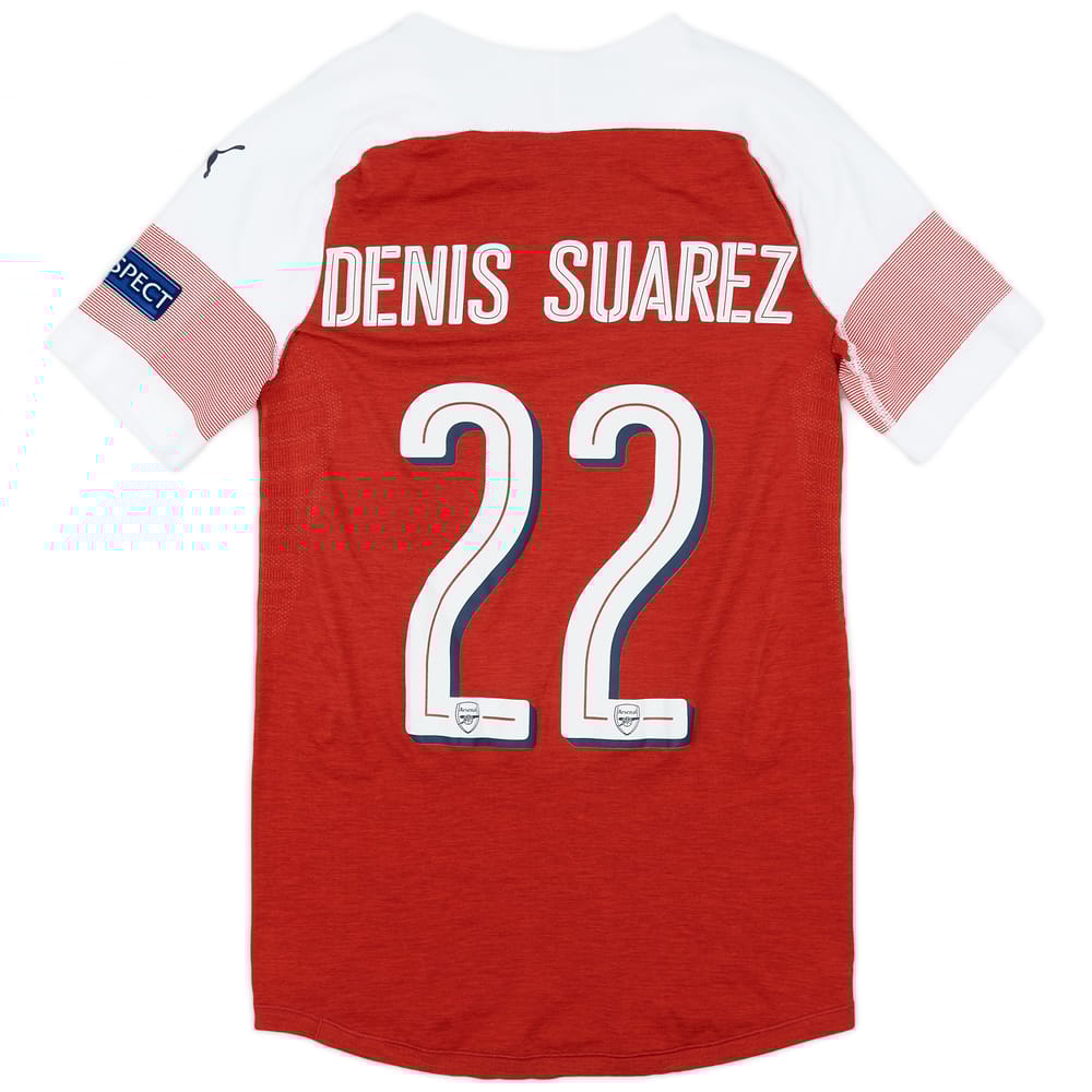 2018-19 Arsenal Match Issue Europa League Home Shirt Denis Suarez #22