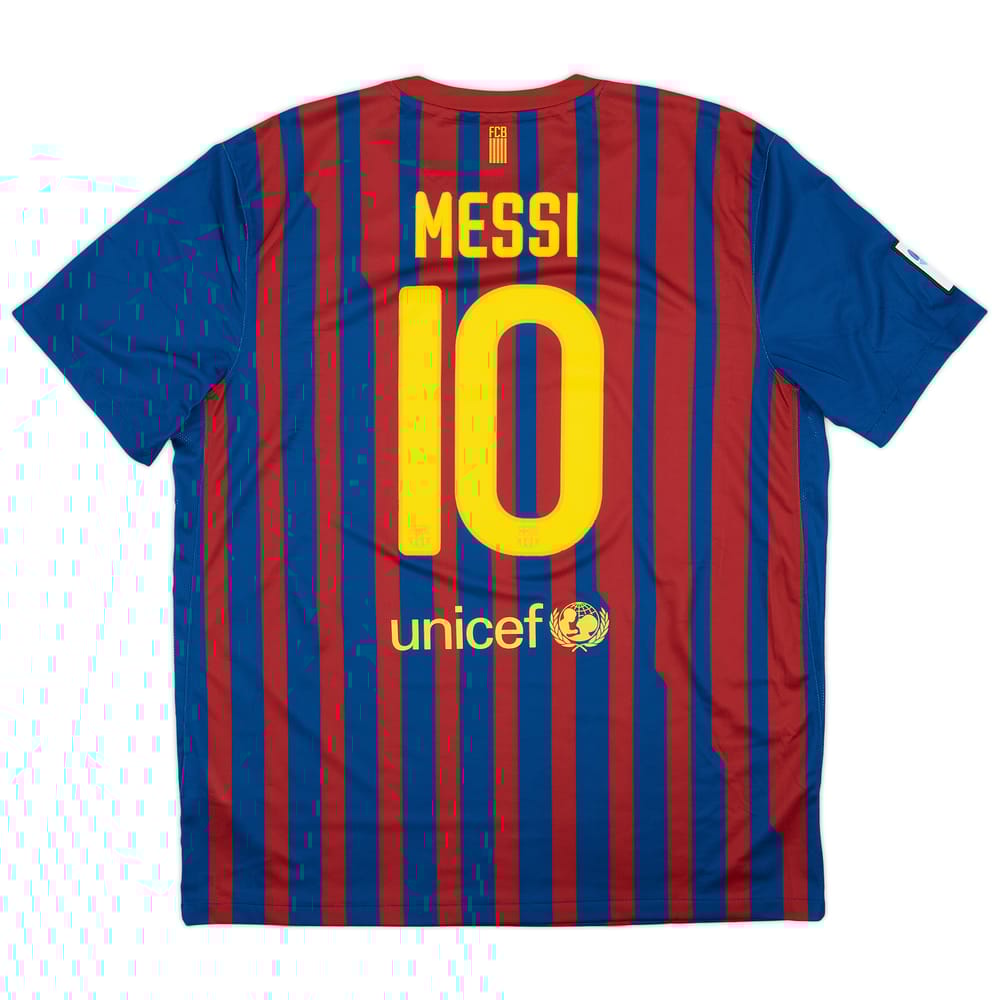 2011-12 Barcelona Home Shirt Messi #10 - 8/10 - (XL)