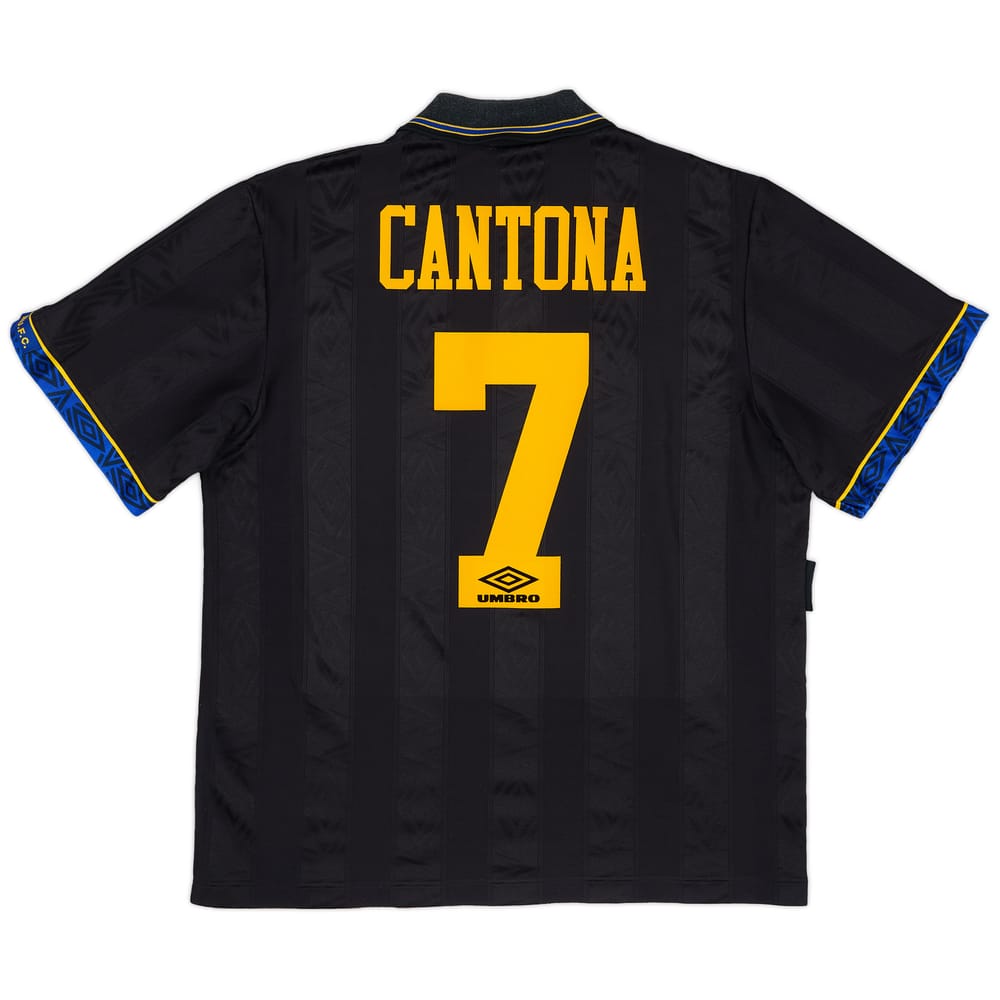 1993-95 Manchester United Away Shirt Cantona #7 - 8/10 - (L)