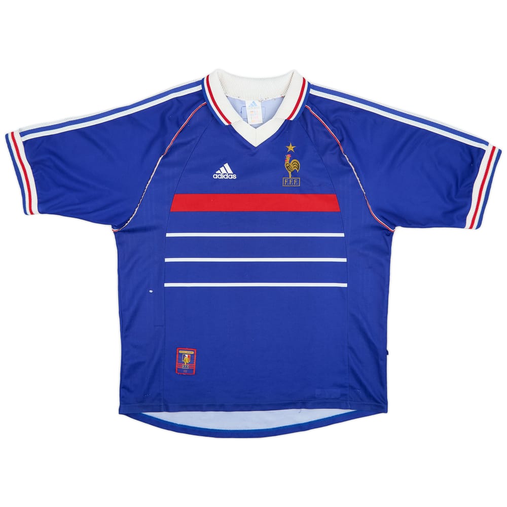 1998-00 France Home Shirt - 6/10 - (XL)