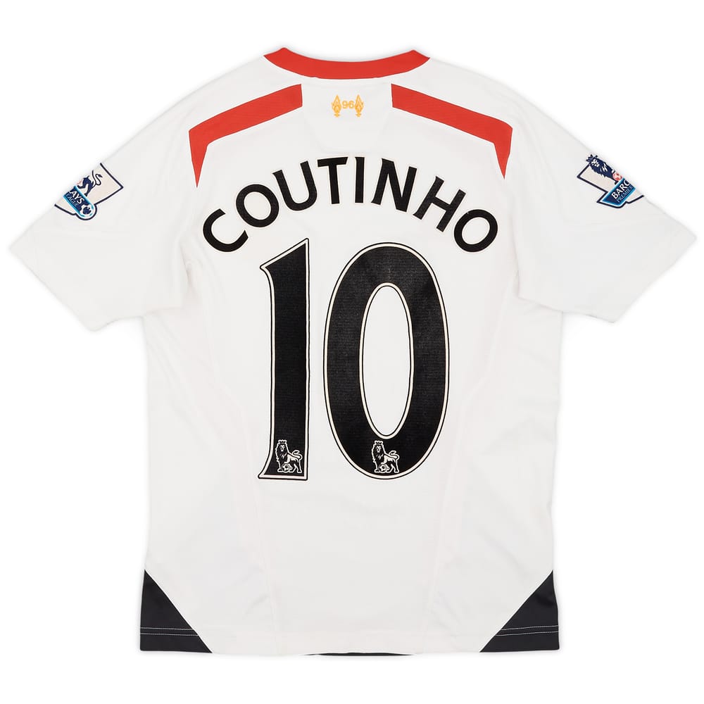 2013-14 Liverpool Away Shirt Coutinho #10 - 6/10 - (L.Boys)