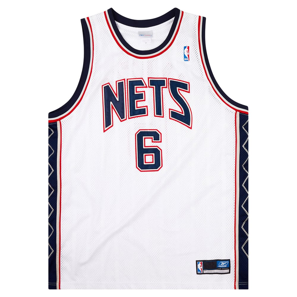 2002-04 Authentic New Jersey Nets Martin #6 Reebok Jersey (Home) XXL