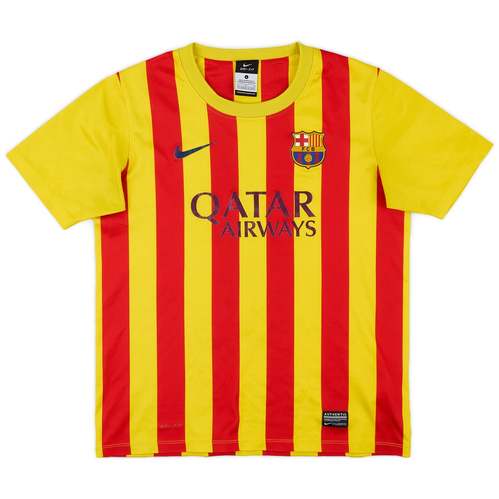 2013-15 Barcelona Basic Away Shirt - 9/10 - (L.Boys)